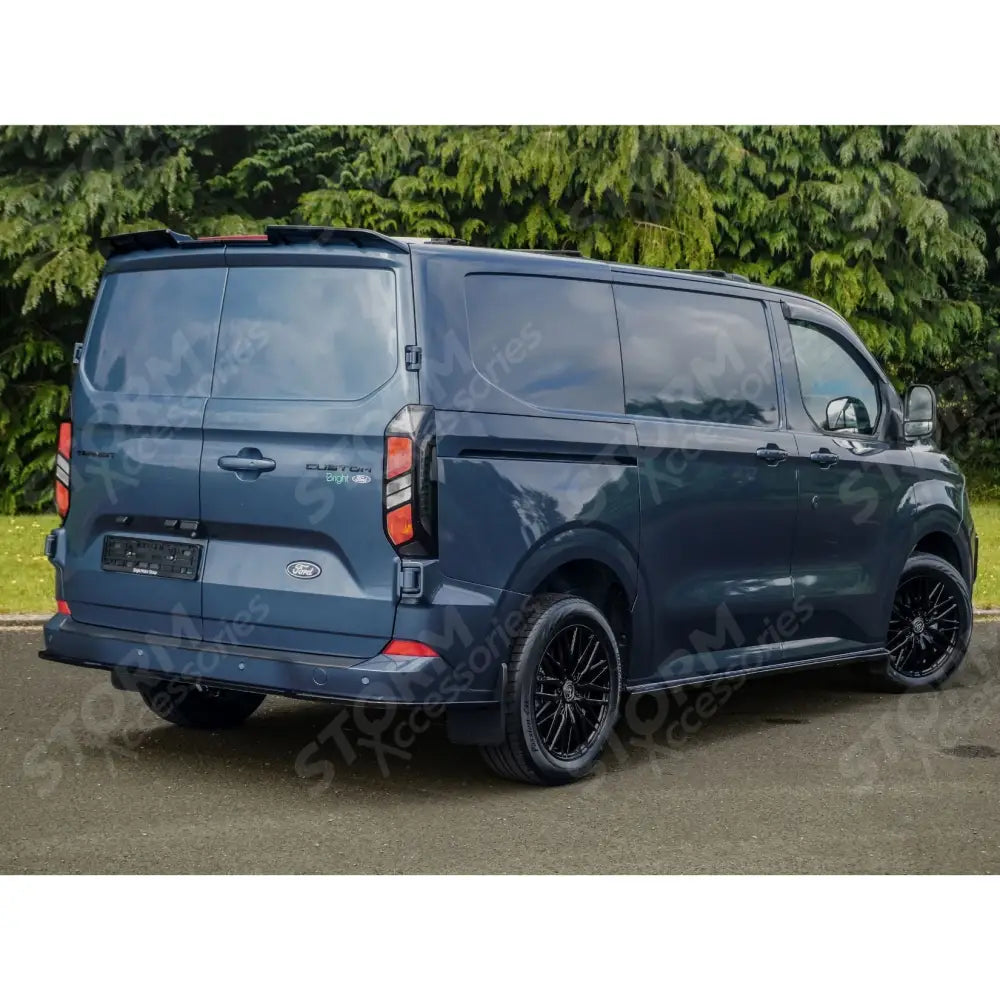 Spoiler In Gloss Black For Ford Transit Custom MK2 2024 on V1 Rear Barn Door