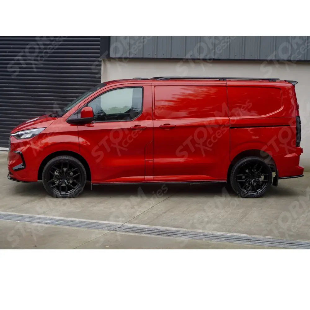 Spoiler In Gloss Black For Ford Transit Custom MK2 2024 on V2 Rear Barn Door