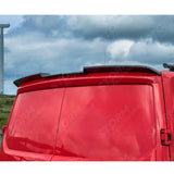 Spoiler In Gloss Black For Ford Transit Custom MK2 2024 on V2 Rear Barn Door