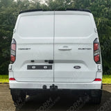 Spoiler In Gloss Black For Ford Transit Custom MK2 2024 on V2 Rear Barn Door