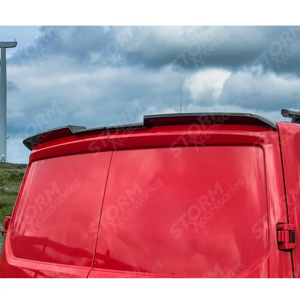 Spoiler In Gloss Black For Ford Transit Custom MK2 2024 on V2 Rear Barn Door