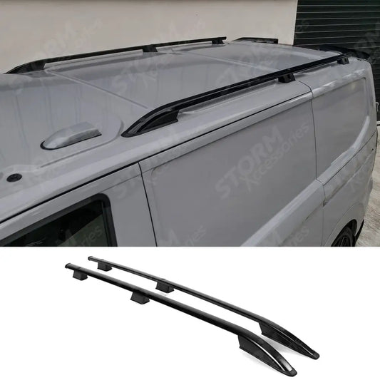 Sport Style Roof Rails In Black For Ford Transit Custom LWB 2024+