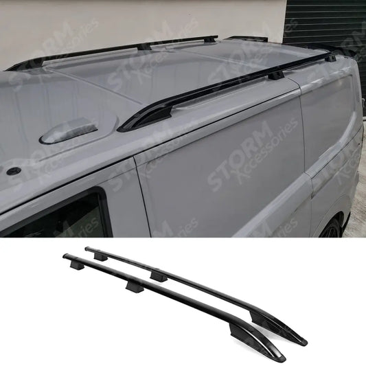 Sport Style Roof Rails In Black For Ford Transit Custom LWB 2024+