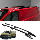 Sport Style Roof Rails In Black For Volkswagen Transporter T7 SWB 2024+