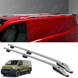 Sport Style Roof Rails In Silver For Volkswagen Transporter T7 SWB 2024+