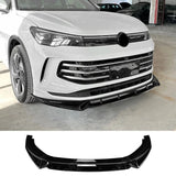 Standard Front Splitter in Gloss Black For Vw Tiguan Mk3 2024 on - Front Splitter