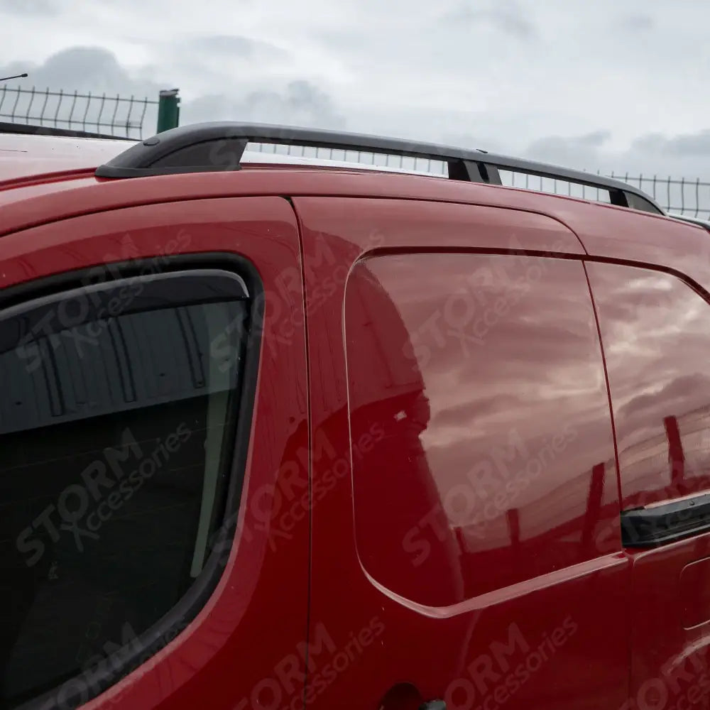Stx Aluminium Roof Bars Black For Citroen Berlingo - Peugeot Partner - 2008-2018
