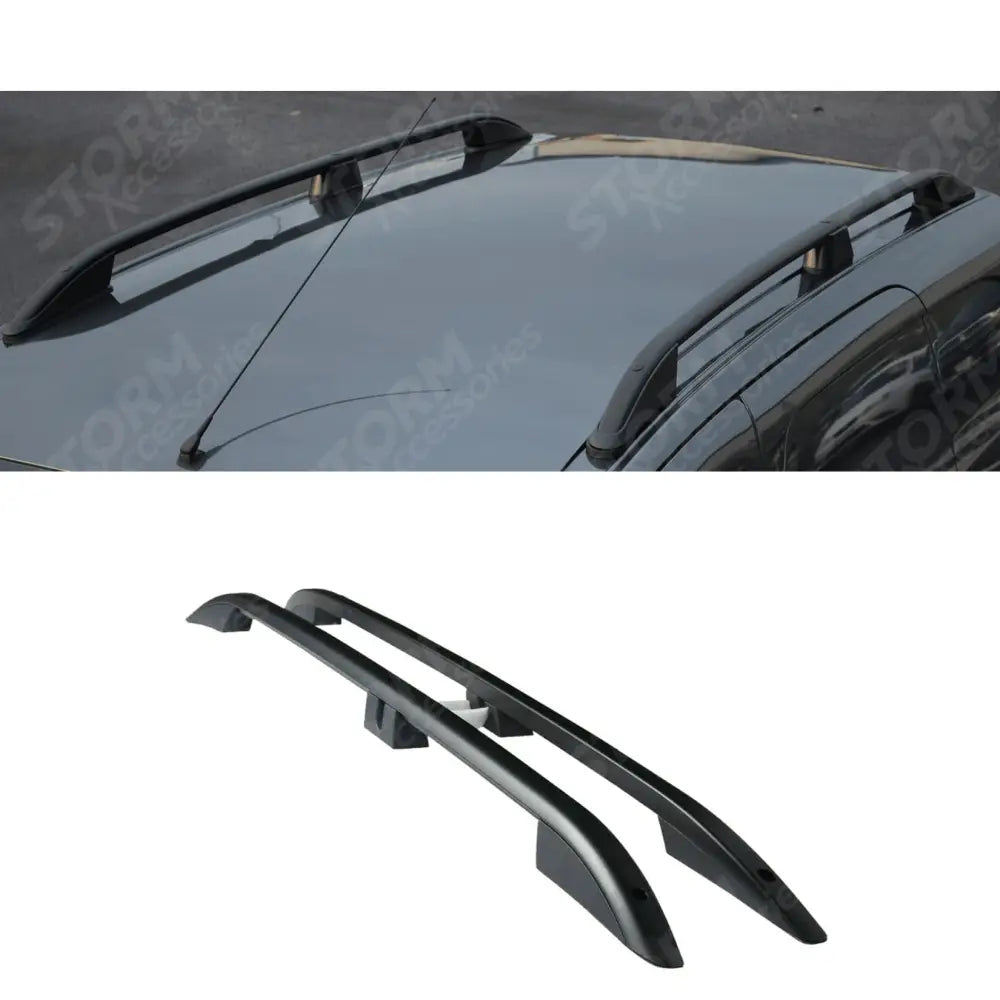 Stx Aluminium Roof Bars Black For Citroen Berlingo - Peugeot Partner - 2008-2018
