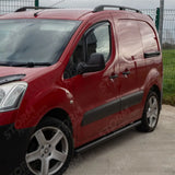 Stx Aluminium Roof Bars Black For Citroen Berlingo - Peugeot Partner - 2008-2018