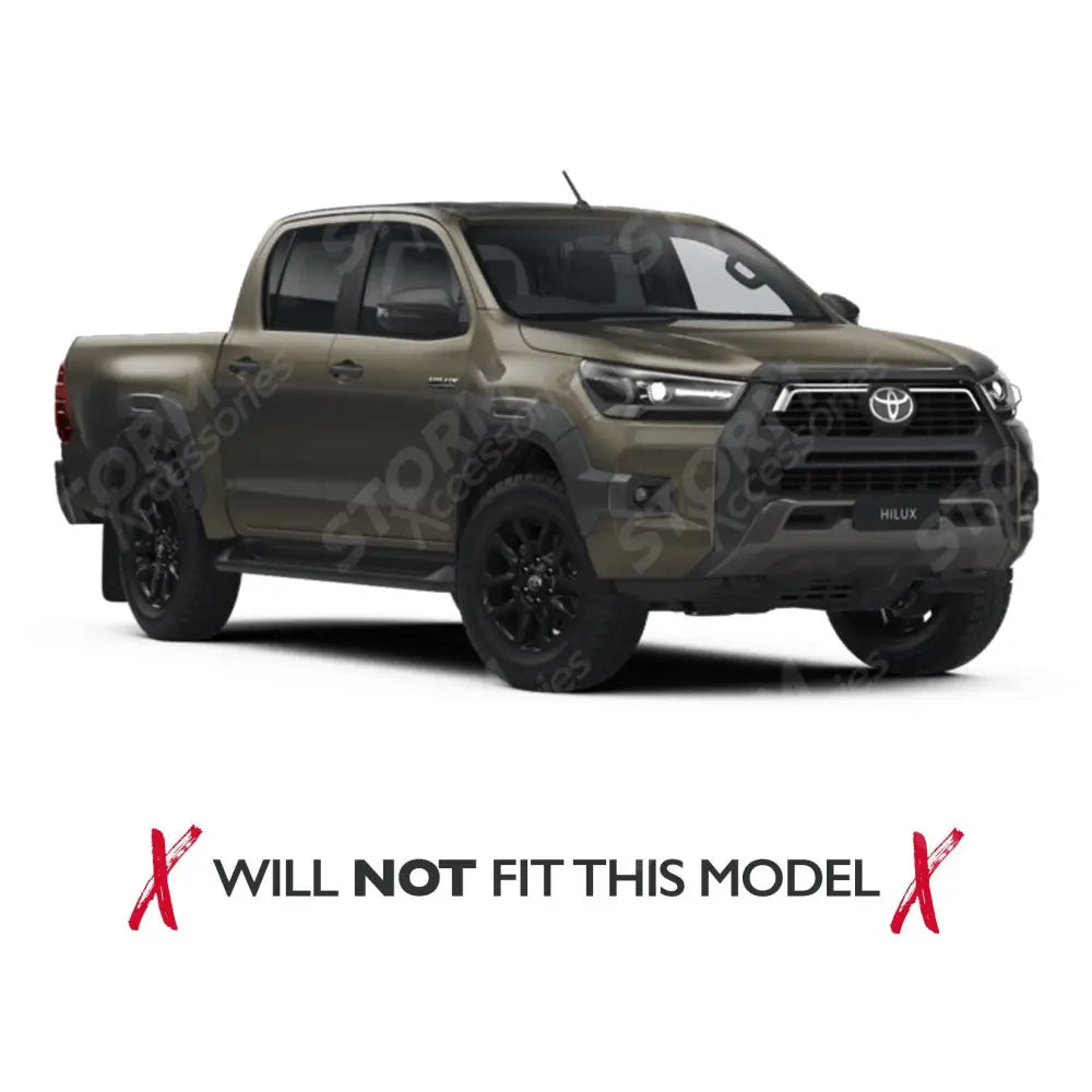 Stx Bonnet Guard Protector Black B003 For Toyota Hilux Mk8 2016-2020