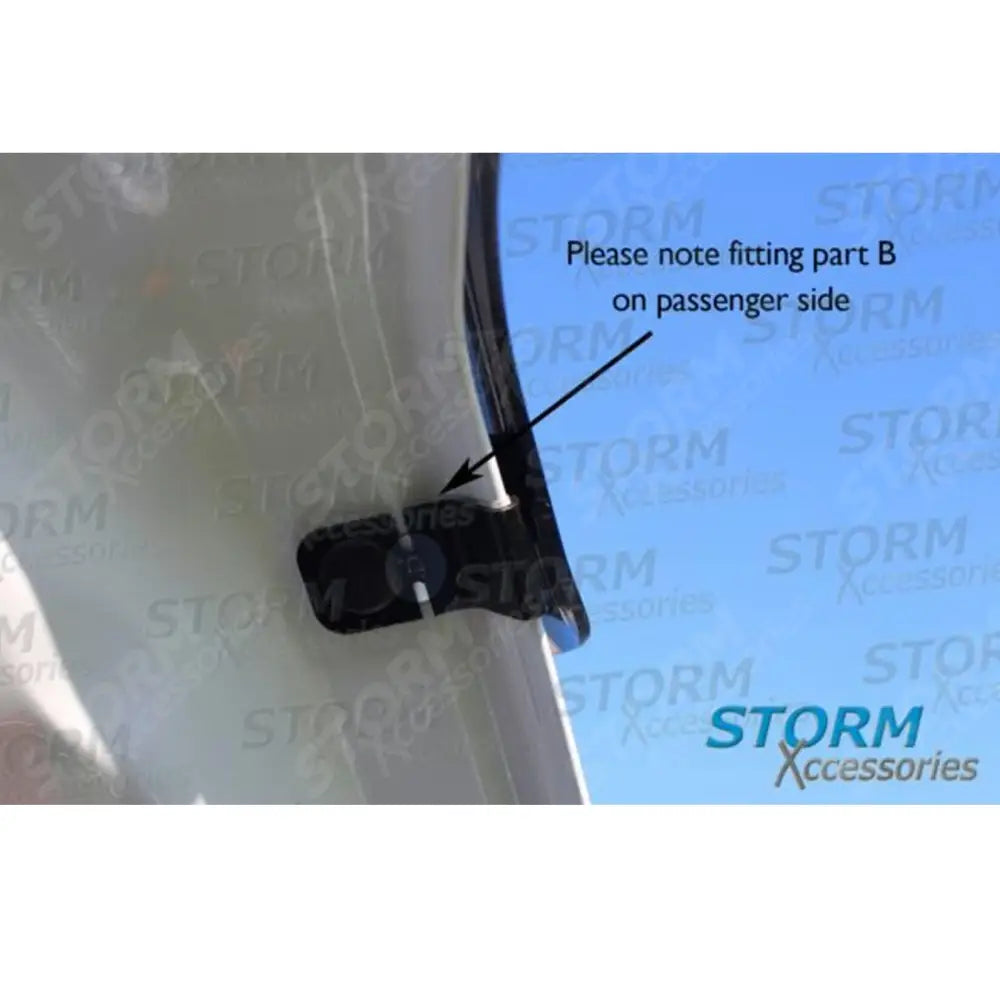 Stx Bonnet Guard Protector Black B004 For Ford Ranger T6 2016-2022