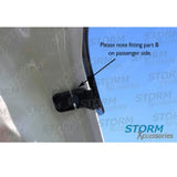 Stx Bonnet Guard Protector Black B004 For Ford Ranger T6 2016-2022