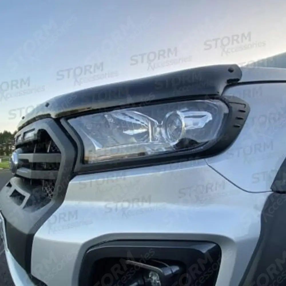 Stx Bonnet Guard Protector Black B004 For Ford Ranger T6 2016-2022