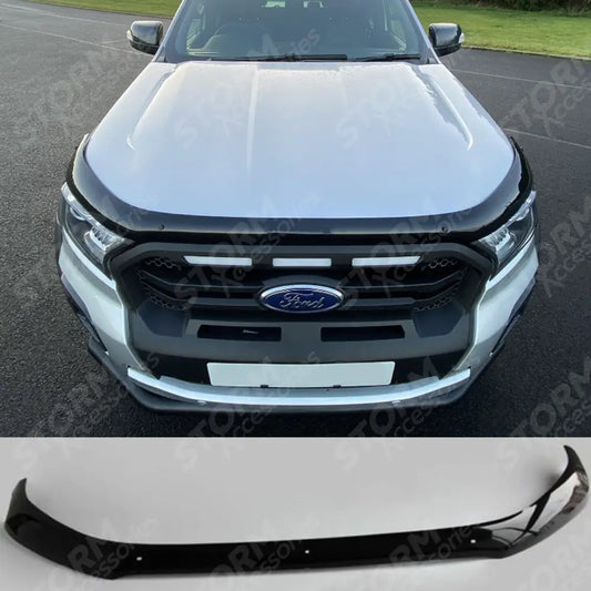 Stx Bonnet Guard Protector Black B004 For Ford Ranger T6 2016-2022
