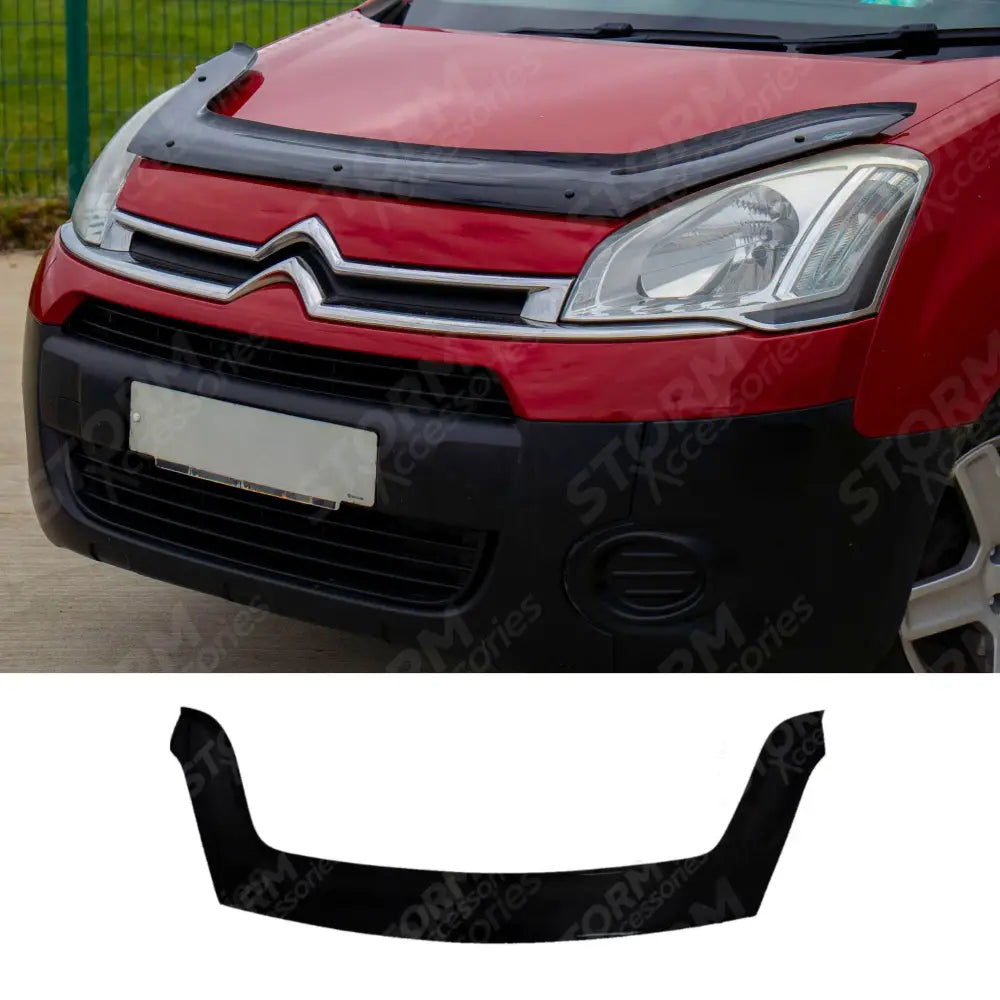 Stx Bonnet Guard Protector Black B012 For Citroen Berlingo 2008 - 2018