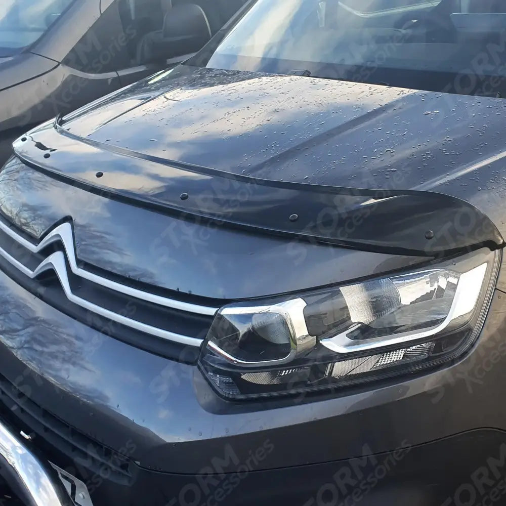Stx Bonnet Guard Protector Black B013 For Citroen Berlingo 2018 On