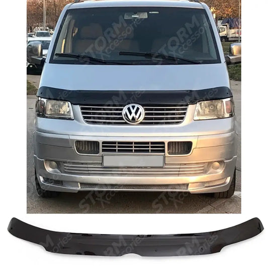 Stx Bonnet Guard Protector Black B030 For Vw Transporter T5 - 2003 - 2009