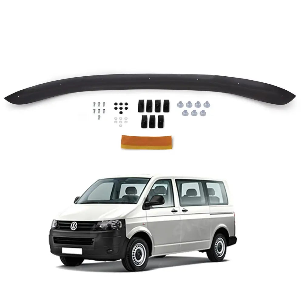Stx Bonnet Guard Protector Black B031 For Vw Transporter T5 2010-2015