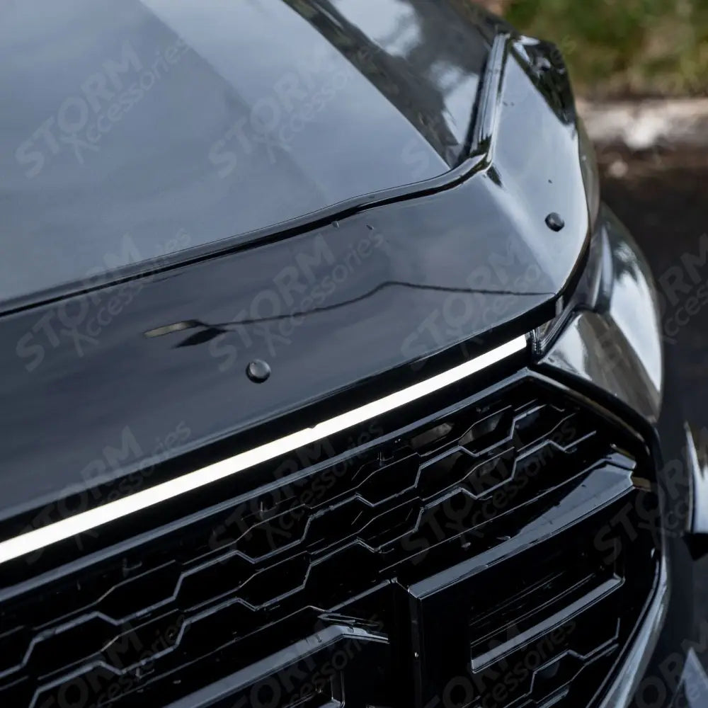 STX Bonnet Guard Protector Black For Ford Transit Custom 2023 On
