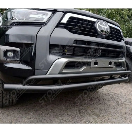 Stx Double Deck City Bar Spoiler Bar Black For Toyota Hilux Mk8 2016-2026
