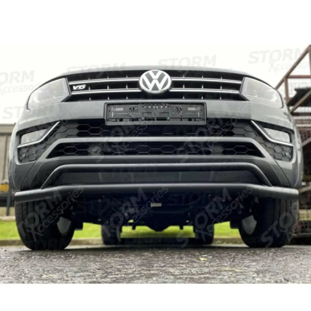 Stx Double Deck City Bar Spoiler Bar Black For Vw Amarok V6 2017-2022