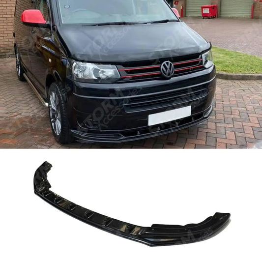 Stx Front Splitter Spoiler For Vw Transporter T5 2003-2009