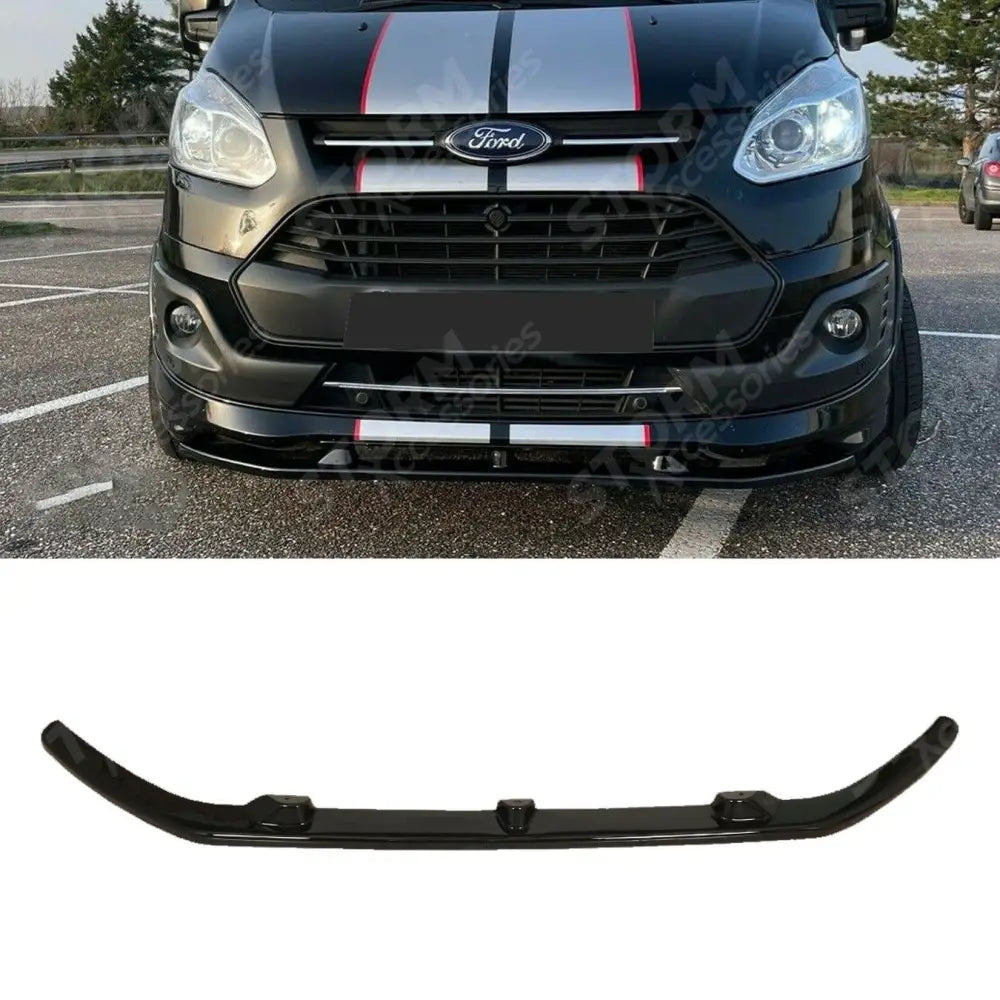 Stx Front Sportline Splitter Spoiler For Ford Transit Custom Sport 2012 - 2022