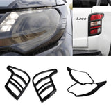 Stx Head Light And Tail Light Guards Black For Mitsubishi L200 Series 5 2016 On
