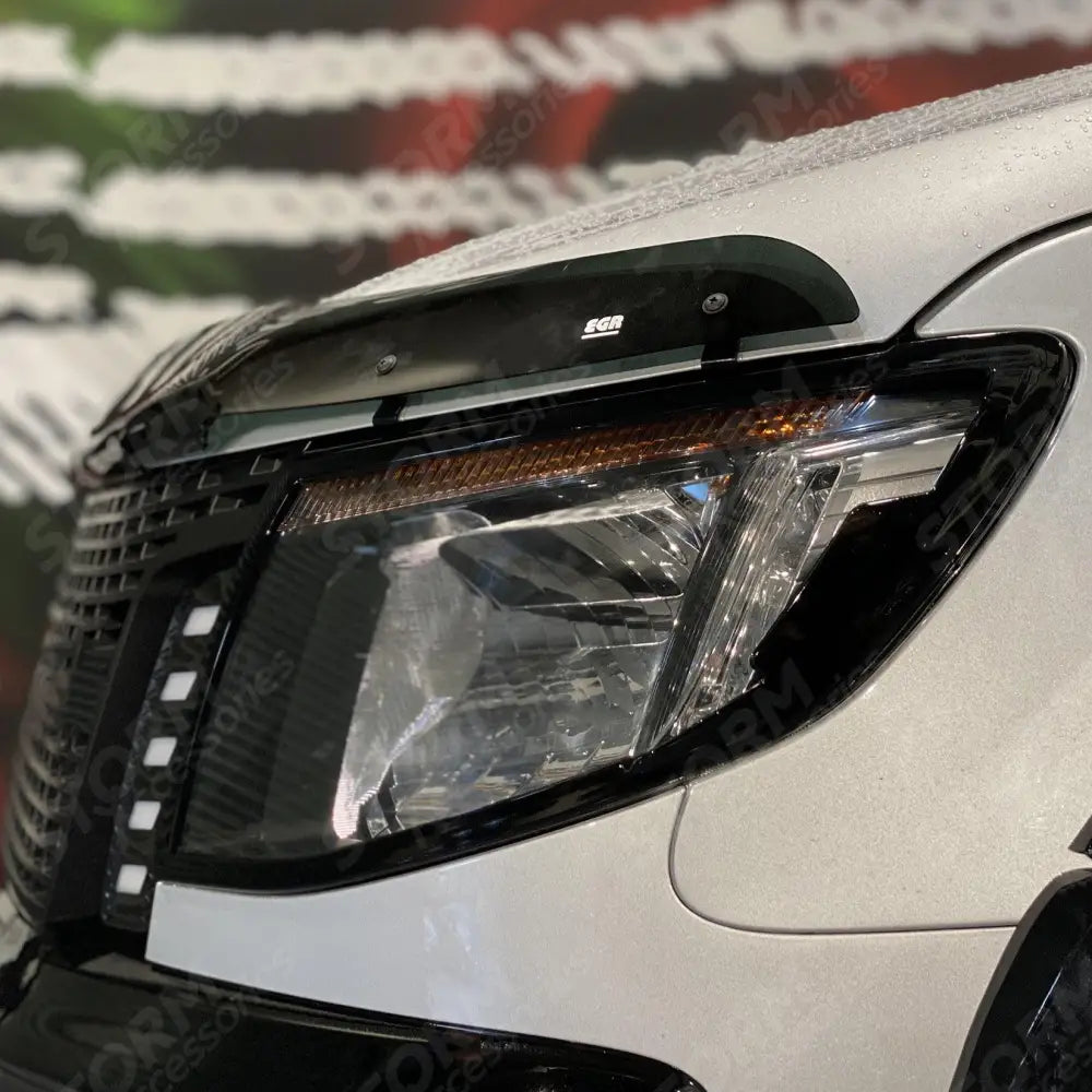 Stx Head Light Guards Pair Black For Ford Ranger T6 2012-2015