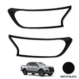 Stx Head Light Guards Pair Matte Black For Ford Ranger T6 - 2016-2022