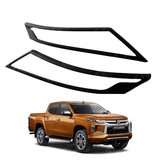 Stx Headlight Guards Covers Pair Black For Mitsubishi L200 Series 6 2019 On