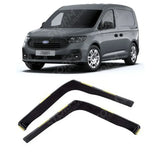 Stx Internal Wind Deflectors 2pcs Clip In Fitment Dark Smoke For Ford Transit Connect 2024 On