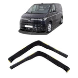 Stx Internal Wind Deflectors 2pcs Clip In Fitment Dark Smoke For Vw Transporter T7 2020 On