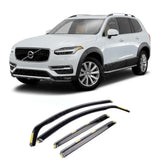 Stx Internal Wind Deflectors - 4pcs - Clip In Fitment - Dark Smoke For Volvo Xc90 2015 On