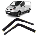Stx Internal Wind Deflectors W118 2pcs Clip In Dark Smoke For Renault Trafic 2001-2013