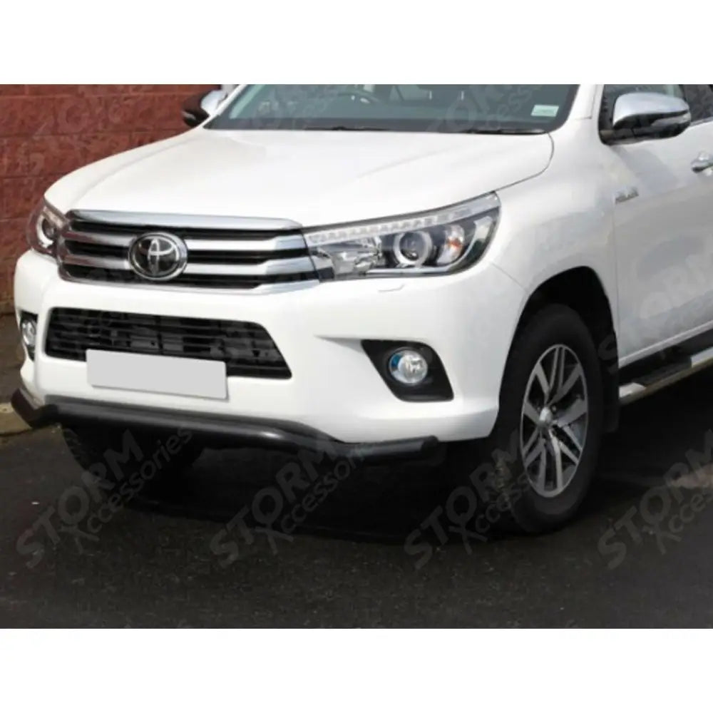 Stx Powder Coated Spoiler Bar 70mm Black For Toyota Hilux Mk8 2016-2026