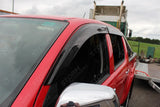 Stx Quad Wind Deflectors External Fit For Toyota Hilux Double Cab 2005-2015 On