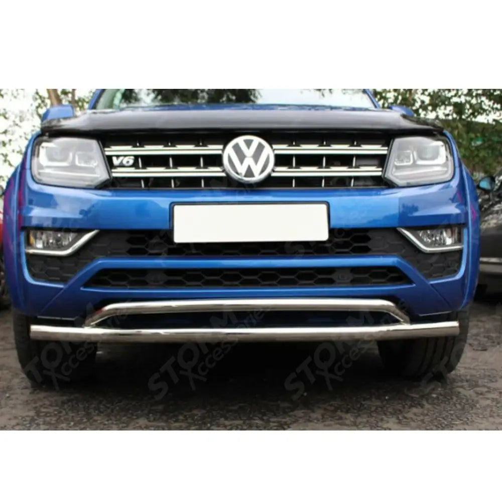 Stx Stainless Steel Double Deck City Bar -spoiler Bar For Vw Amarok V6 2017-2022