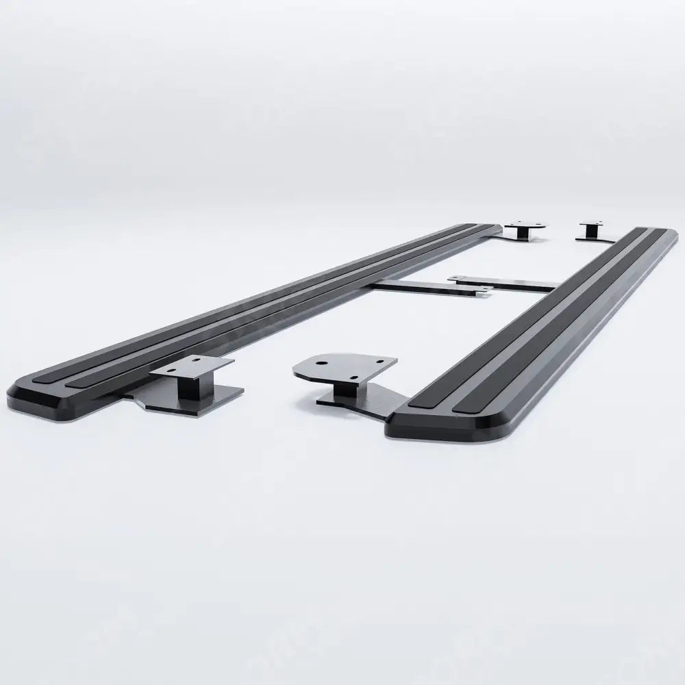 STX Style 2 Running Boards All Black- Pair For Audi Q7 2016 On