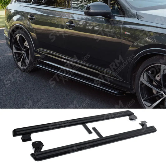 STX Style 2 Running Boards All Black- Pair For Audi Q7 2016 On