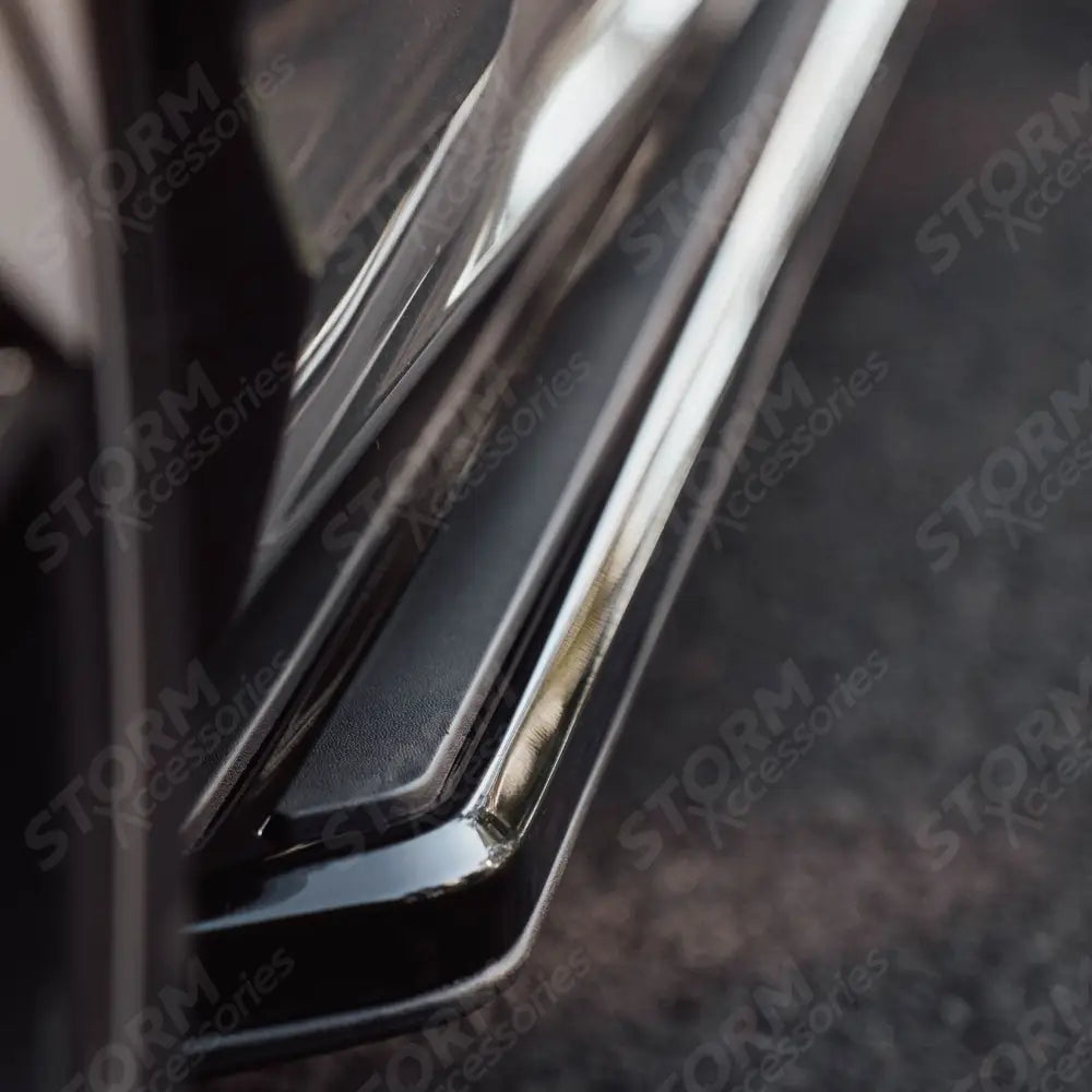 STX Style 2 Running Boards All Black- Pair For Audi Q7 2016 On