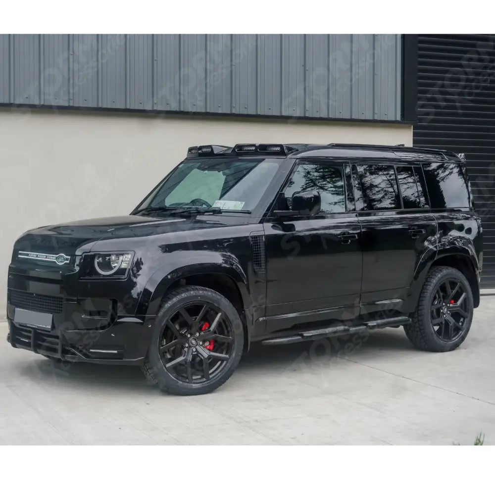 STX Style Roof Rail Pair In Black For Land Rover Defender 110 / 130 L663 2020 On