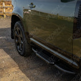 STX Style Running Boards Pair In Black For Land Rover Defender 90 L663 2020 On