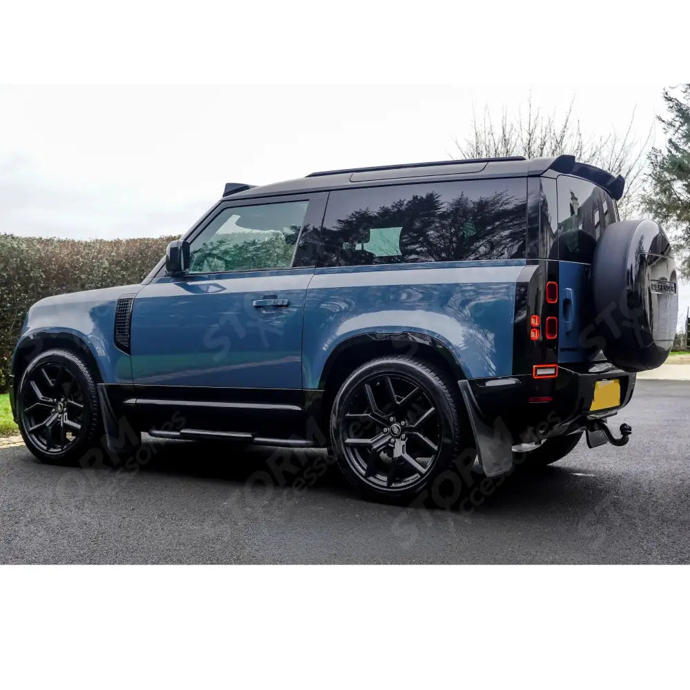 STX Style Running Boards Pair In Black For Land Rover Defender 90 L663 2020 On