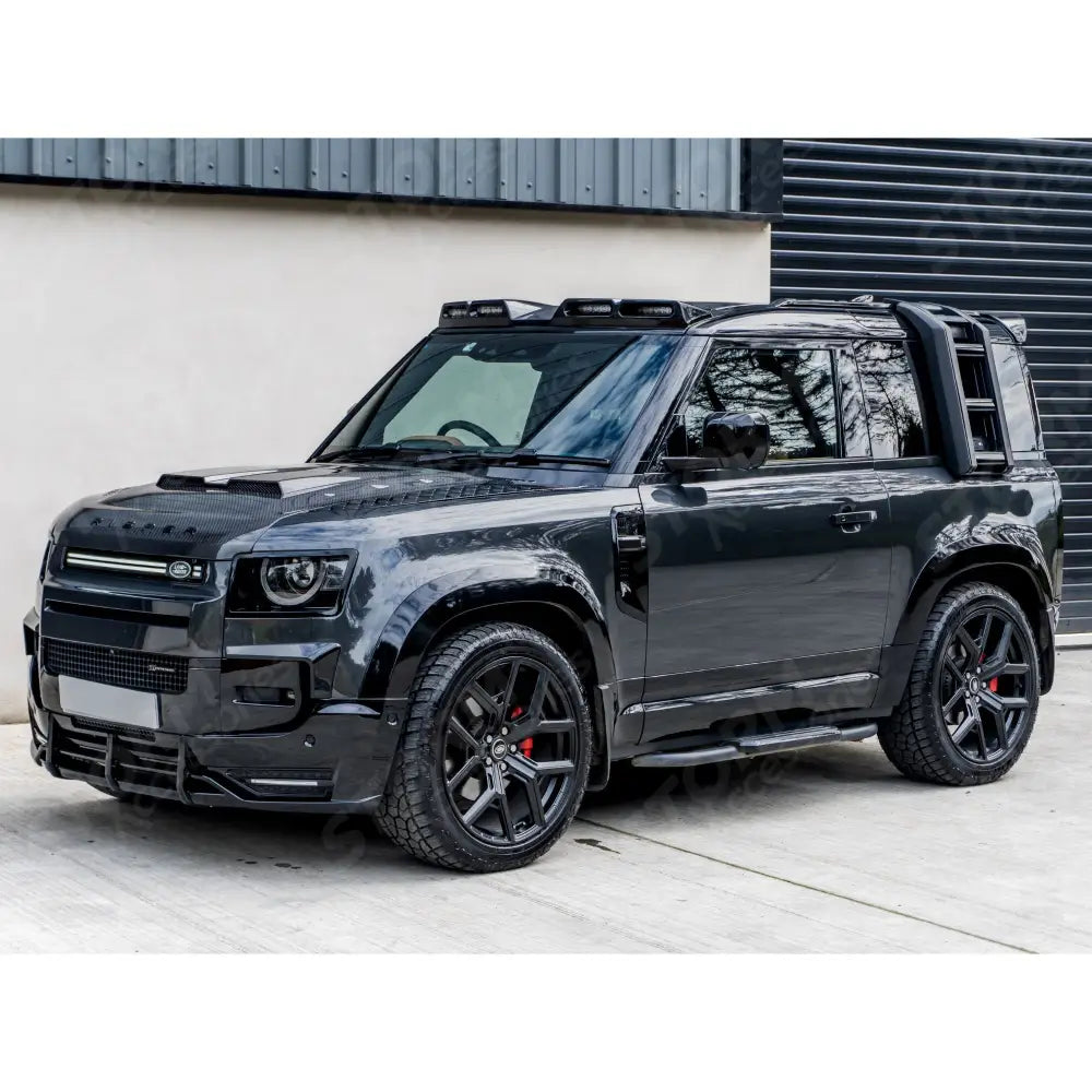 STX Style Running Boards Pair In Black For Land Rover Defender 90 L663 2020 On