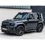 STX Style Running Boards Pair In Black For Land Rover Defender 90 L663 2020 On