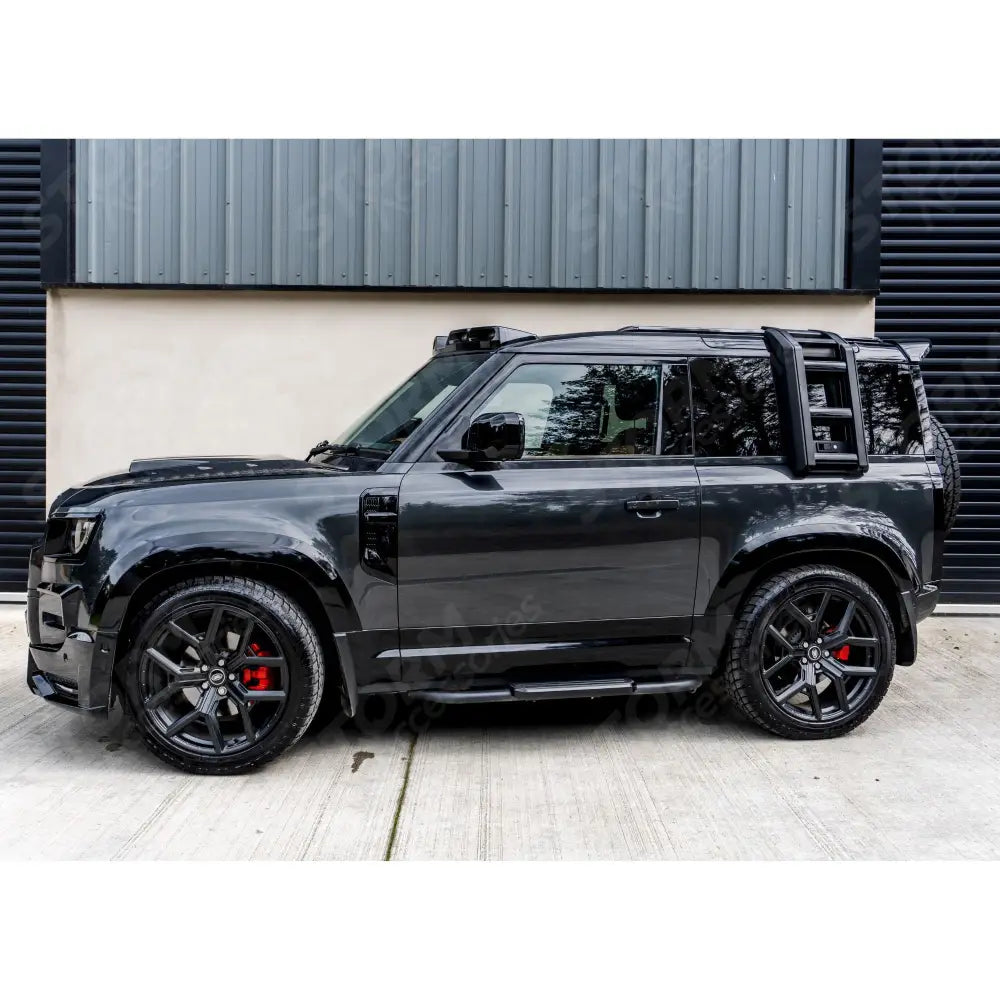 STX Style Running Boards Pair In Black For Land Rover Defender 90 L663 2020 On