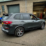 STX Style Running Boards Side Step Pair In Black For Bmw X5 G05 2019 On