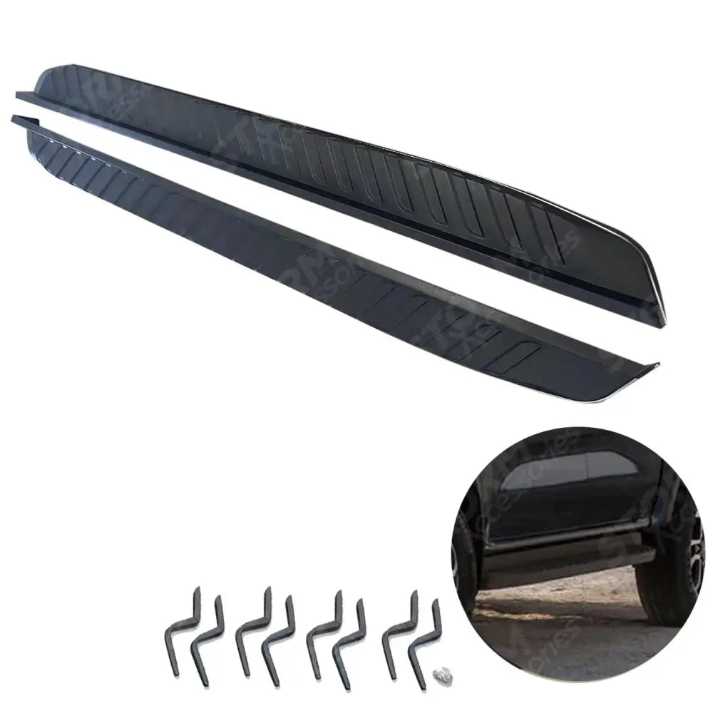 STX Style Running Boards Side Steps Black Edition Pair For Ford Ranger T9 - 2023+