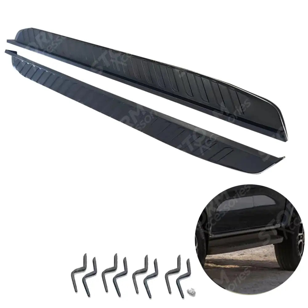 STX Style Running Boards Side Steps Black Edition Pair For Ford Ranger T9 - 2023+